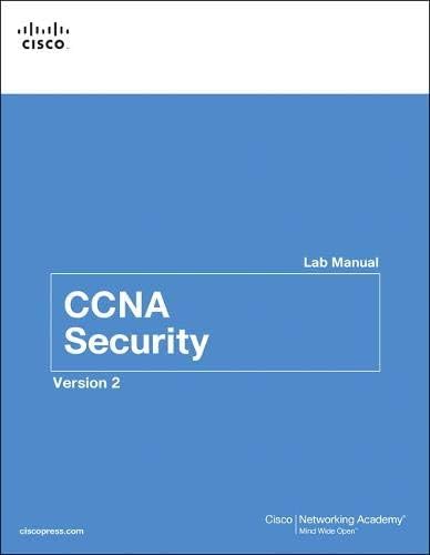 CCNA Security Lab Manual Version 2 (Lab Companion)