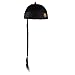 Baoblaze Set of 2pcs Fashion Adults Men Black Chinese Oriental Cap With Ponytail Party Cosplay Hats Stage Performance Props