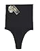 ShaperQueen 102 THONG - Womens Waist Cincher Body Shaper Trainer High-Waisted Girdle Faja Tummy Control Panty Shapewear (S, Black)
