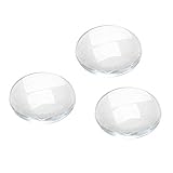 Dophee 30Pcs Crystal Clear Round Cabochon Flat Back Glass Dome Tile Jewellery Making,20mm