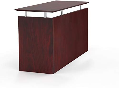 Mayline MNRTLMH Medina 48-1/2"W Non-Handed Return for use with Desks, sold separately, Mahogany Laminate