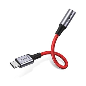 UGREEN Audio Jack Adapter USB C naar 3.5mm Aux Adapter Nylon Aux Kabel Compatibel met Huawei P40 Pro/ P30 Mate/ 30 Pro…