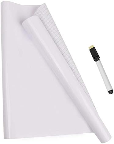 Dungoo Dry Erase Whiteboard Stick, Self Adhesive, Peel and Stick (78"x17"). For Home, School, or Office