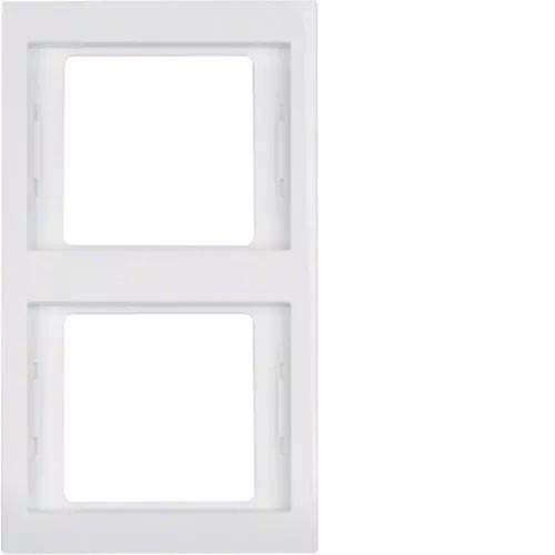 Hager K1 – Two Panel Frame Vertical White Polar