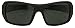 Sunglass Stop - Mens Oversize Wrap Sports Sunglasses w/ Dark Black Lenses (Black)