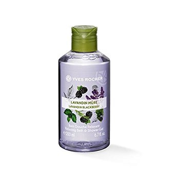 Yves Rocher Relaxing Bath and Shower Gel, Lavandin Blackberry, 200ml