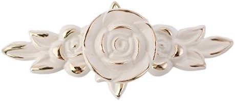 Antique Gold Rose Cabinet Handle Door Drawer Dresser Cupboard Pull Handle