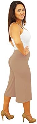 DBG Women's Women's Gaucho Capri Wide Legged Pants