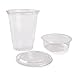 25 count 3-piece 12 oz Take n' Go Parfait/Snack Cup, Includes Insert and Flat Lid w/Signature Party Picks