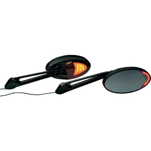 Rivco Products Custom LED Mirror with Front and Rear Accent Lights - Black MIRLEDBK