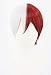 Topcosplay Anime Cosplay Wig Grey and Red Short Halloween Costume Wigs