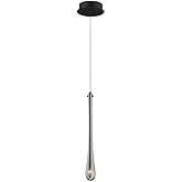 ET2 Stillo - 1.5W 1 LED Mini Pendant-18 Inches Tall and 2 Inches Wide-Black Finish