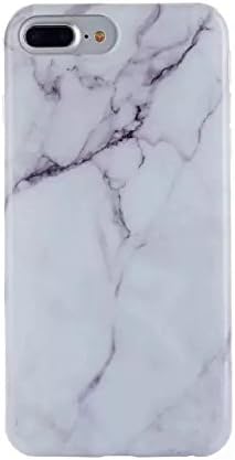 iphone x Stone Marble Granite Pattern Ultra-Thin Anti-Scratch Shock Proof Dust Proof Anti-Finger Print TPU Full Protection Bumper Silicone Soft matte carrying Cover case (Polished White, Iphone X)