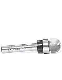 Amana Tool 45950 Core Box 2-flute Router Bit con punta de carburo con rodamiento de bolas de guía, 1 4-inch Vástago