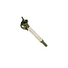 hünersdorff 435400 metalen uitloopbuis flexibel 20 mm voor metalen jerrycan, zilver/olijf
