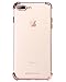 BENTOBEN iPhone 8 Plus Case, iPhone 7 Plus Case, Crystal Clear 2 in 1 Shockproof Slim Transparent TPU Protective Phone Cases Cover for iPhone 8 Plus / 7 Plus [Without Screen Protector] Clear/Rose Gold