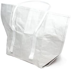 Mimot Reusable Tote, Gray with White Straps