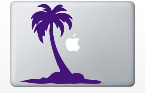 Palm Tree Laptop Decal | Car Vinyl Sticker (Violet)