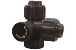 PULSAFEEDER Bleed Valve Assembly, 2-Port Plastic Globe Valve, 1/2 in Female Iron Pipe Inlet, NPT Outlet, For PULSAtron Brand, LPG5SA-PTC3-XXX, LPH6SA-PTC3-XXX, LPH7SA-PTC3-XXX Models