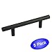 Cosmas 305-96ORB Oil Rubbed Bronze Cabinet Hardware Euro Style Bar Handle Pull, 3-3/4