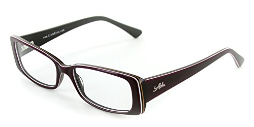 Aloha Eyewear Unisex "Mauna Kea" Optical-Quality RX-Able Rectangular Frames 53x16x135mmn (Purple/Sand)