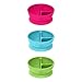 green sprouts Learning Bowl | Helps toddler develop independent eating skills | Heat-resistant silicone, Suction cup base with easy-release tab, 3 sections marked to measure portions, Dishwasher safe