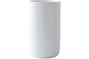 RabyLeo Ceramic mouthwash cup, simple home bathroom wash and brush rack, milk and yogurt breakfast cups. (White-A)