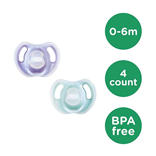 Tommee Tippee UltraLight Silicone Pacifier, Symmetrical OnePiece Design, BPAFree Silicone