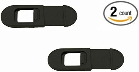 Black Webcam Covers for Personal Privacy (Pack of 2) for Laptops, Computers, Xbox, Playstation, Smart TV's, iPhone, Andriod, Macbook for External Cameras By Harmony101