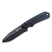 Fixed Blade Neck Knife, Drop Point Blade, Black G10 Handle, 4-3/4-Inch Overall