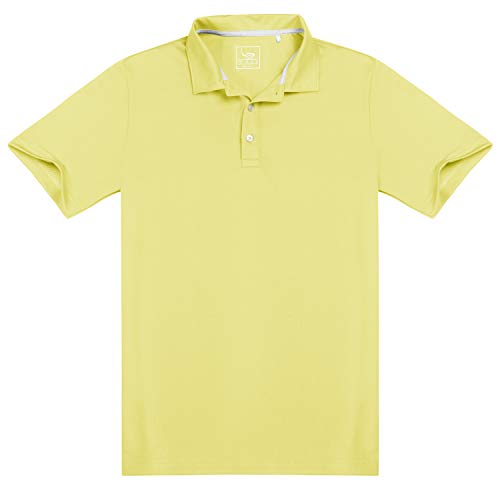 image for EAGEGOF Regular Fit Men's Performance Polo Shirt Stretch Tech Golf Shi