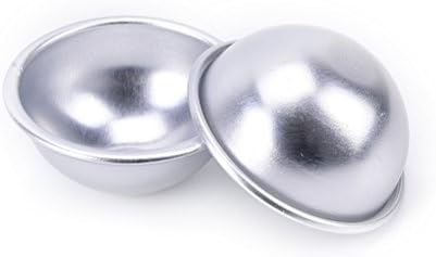 1 Set Metal Bath Bomb Ball Moulds for Crafting Your Own Fizzles DIY Metal Bath Molds by HONGTIAN