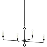 Troy Lighting F9544-BI Orson - 4 Light Island-18.75 Inches Tall and 6 Inches Wide, Finish Color: Black Iron, Installation: Tr