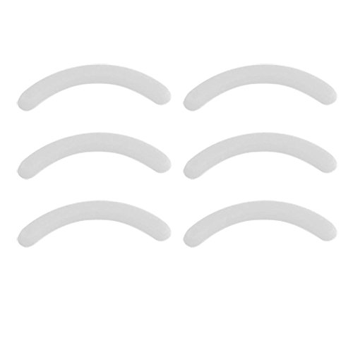Leline's Eyelash Curler Refill pads, Rubber Replacement Pads for Standard Eyelash Curler, 6 count