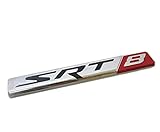 GOOACC®SRT8 Street Racing Technology Aluminum Emblem Badge Nameplate Logo Decal Rare JDM for Dodge Challenger Charger Magnum Chrysler 300C Jeep Grand Cherokee