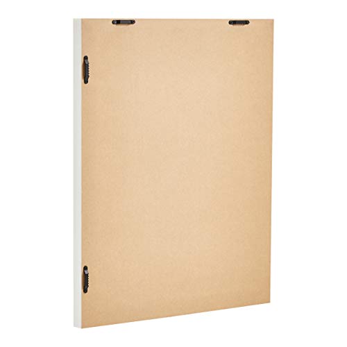 AmazonBasics Rectangular Wall Mirror 16″ x 20″ Standard Trim, White