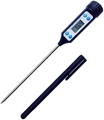 Digital Thermometer Instant Read with Probe for Cooking. Best for BBQ Grilling, Meat, Candy Making, and Baking. Great for Food, Liquids, and Kitchen. Use for Bath and Milk for Baby Safety.