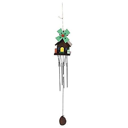 Amazon Com Nattel Box Craft Unique Windmill Log Cabin Hanging