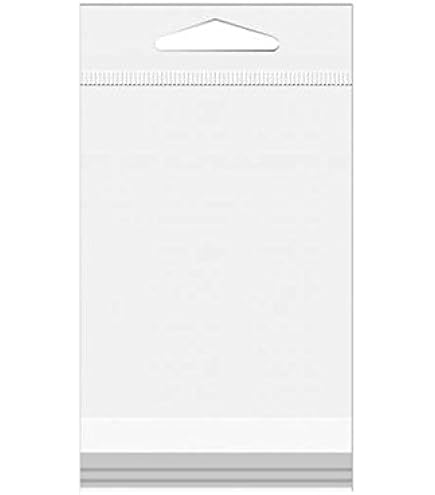 100 Count 3.5x3.5 Inch Clear Plastic Bags - 4 Mil Heavy Duty Zip Lock With Hang Holes