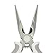 Fiskars Crafts Precision Needle-Nose Pliers (6 in), 6 Inch, White/Grey