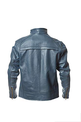 Chamarra de Piel Slim Fit para Caballero marca Heron modelo Kors - VaneGear