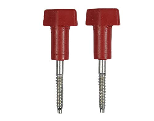 MTD 720-05067A Wing Nut (Red), Pack of 2, 1/4-20 x 1.73 inches