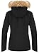 Wantdo Women's Waterproof Ski Fleece Jacket Mountain Parka Warm Faux Fur Collar