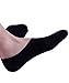 No Show Socks For Men 3pk Quality Cotton Lge Heel Grip Non Slip Black, Small