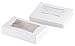 Cake Box with Display Window, Pastry Bakery Box (8 x 5.5 x 2 In, White, 10-Pk)