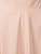 Clothink Women Peach Pink/White High Waist Midi Skater Skirt
