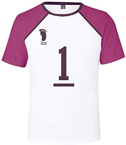 Amazon Co Jp ハイキュー Tシャツ コスプレ ユニフォーム 衣装 半袖 スポーツウェア コスチューム 仮装 バレーボールジャージユニフォーム ハイキュー グッズ 大人 学生 男女兼用 プレゼント 人気アニメ キャラクター コスチューム F M 服 ファッション小物