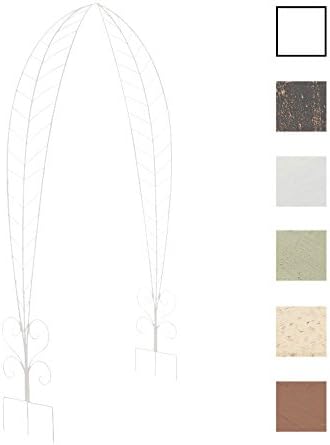 CLP Rose Arch ELLEN, made of powder-coated Iron, 264x163x36 (HxWxD) white