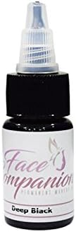 Face Companion Permanent Makeup Color For Eye-Liners (Deep Black)