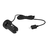 Kensington PowerBolt 1A Direct Charge Car Charger for iPhone 5 with Lightning Connection - Retail Packaging - Black